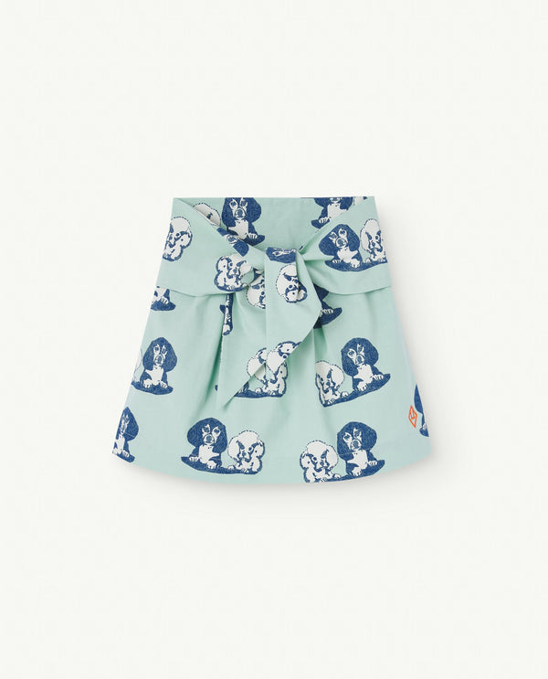 Turquoise Swan Skirt PRODUCT FRONT