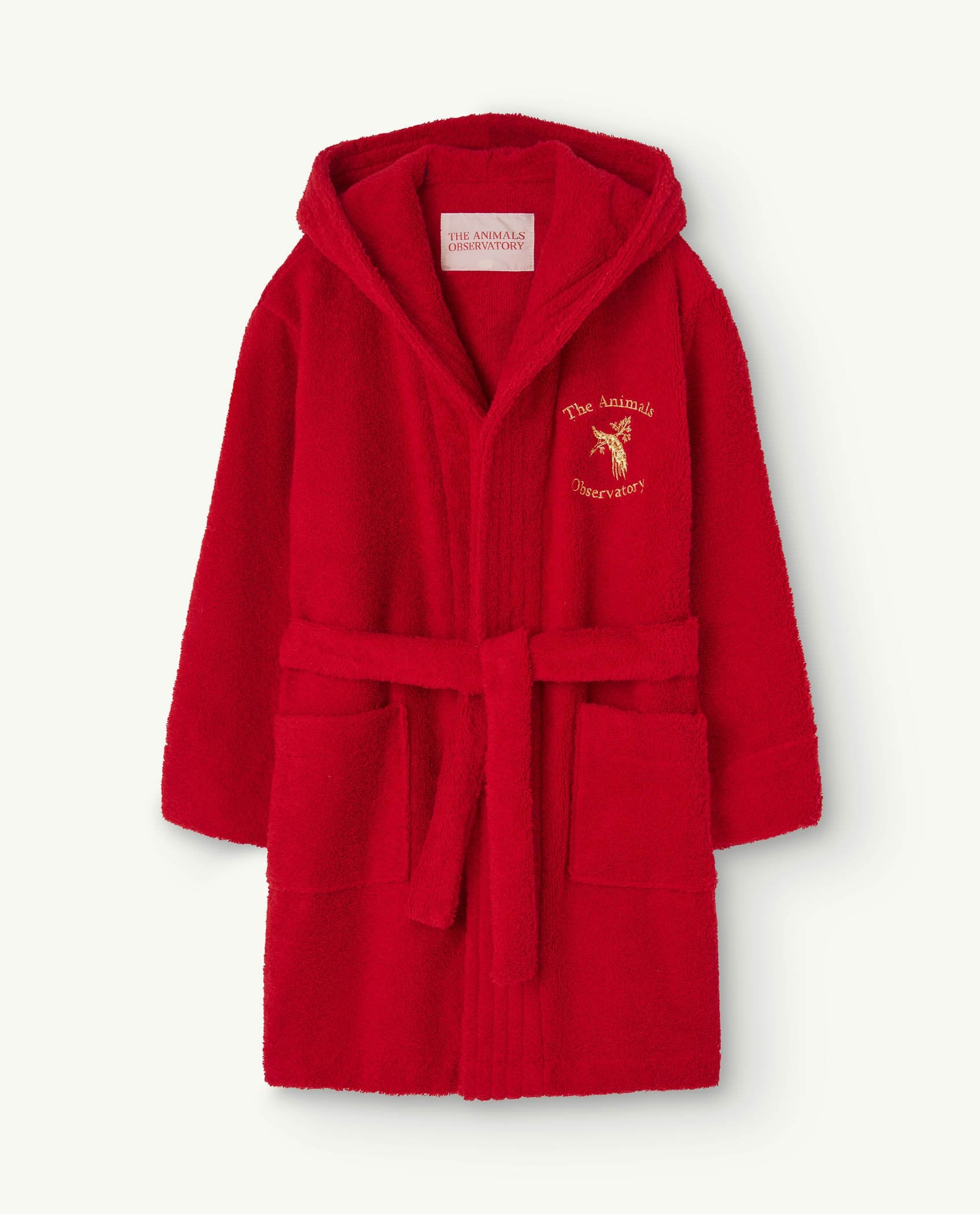 Red Bathrobe Robe PRODUCT FRONT