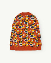 Orange Racoon Cardigan PRODUCT BACK