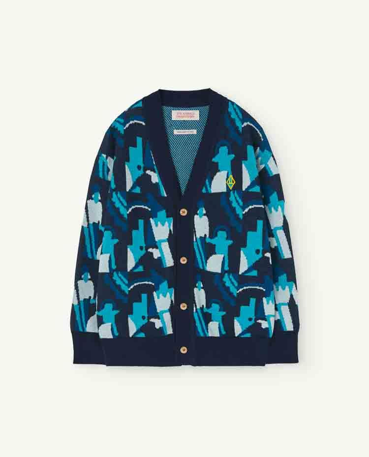 Navy Racoon Cardigan COVER