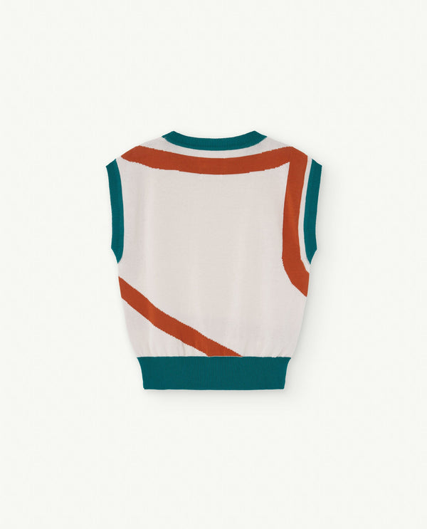 White Bat Vest PRODUCT BACK