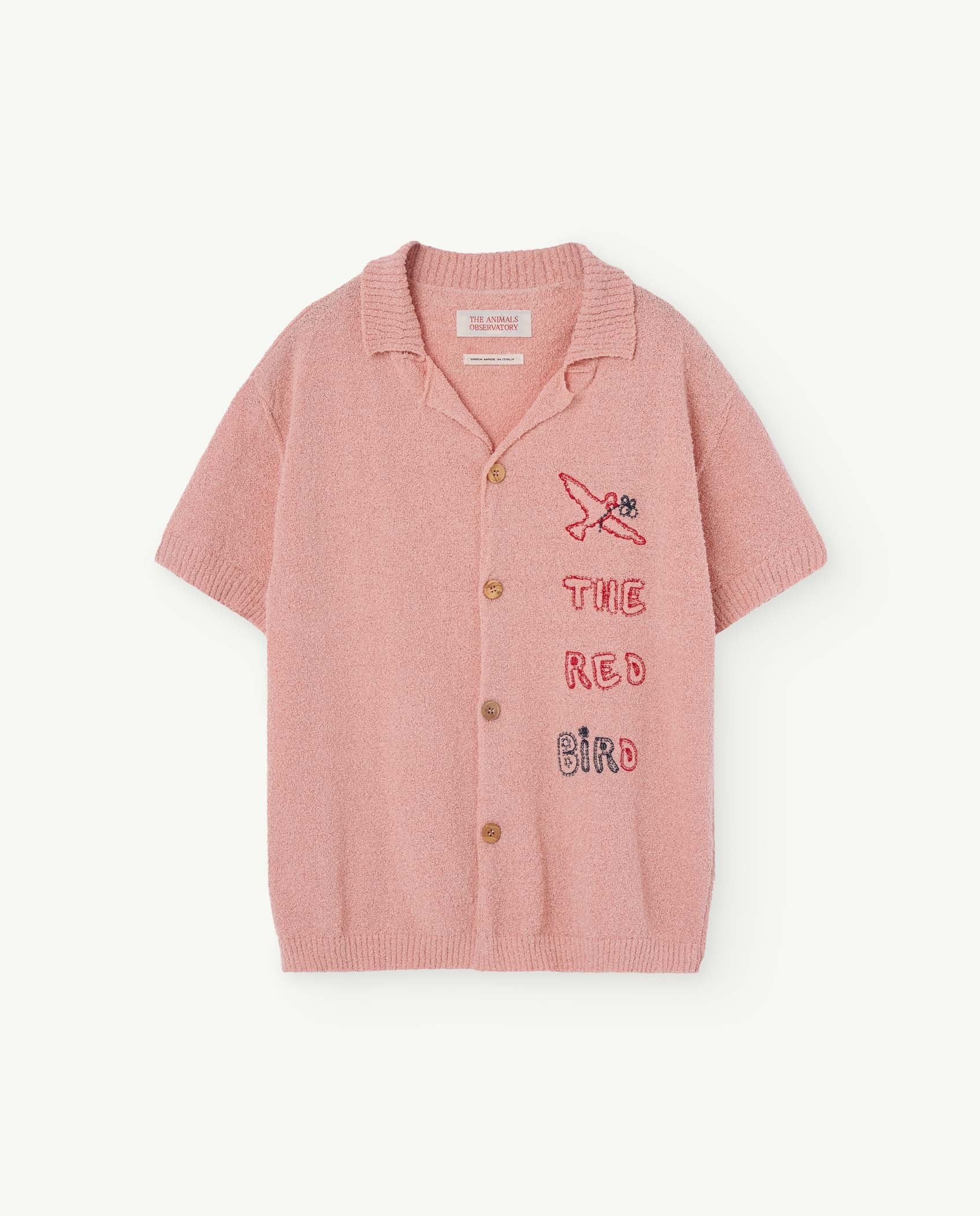 Soft Pink Whale Short Sleeves Cardigan PRODUCT FRONT