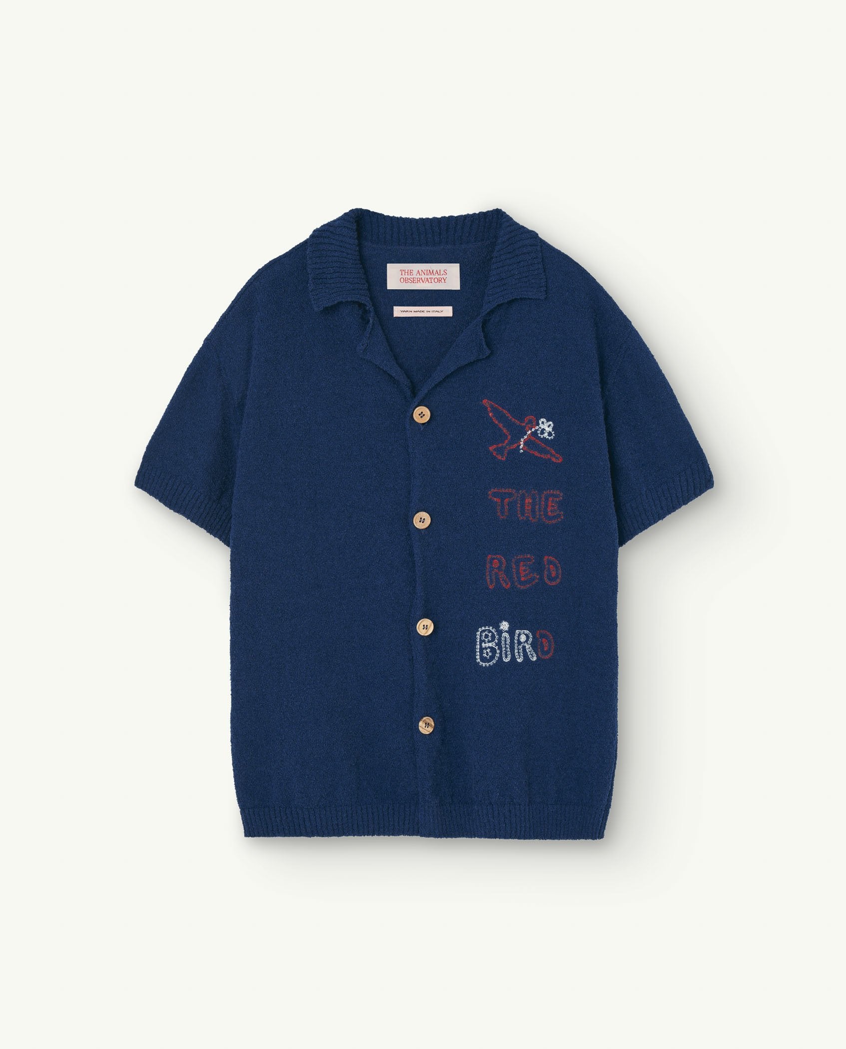 Navy Whale Short Sleeves Cardigan PRODUCT FRONT