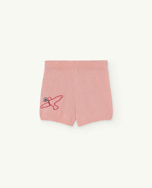 Soft Pink Opossum Shorts PRODUCT FRONT