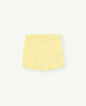 Soft Yellow Opossum Shorts PRODUCT BACK