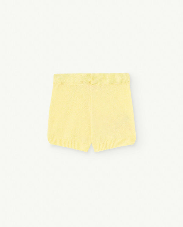 Soft Yellow Opossum Shorts PRODUCT BACK