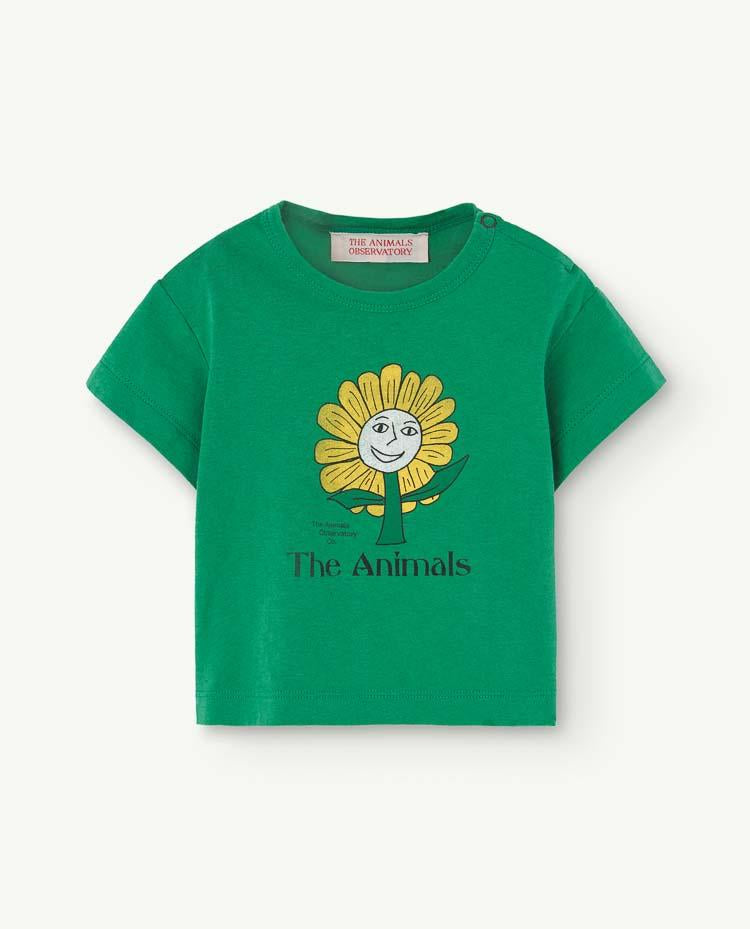 Green Rooster Baby T-Shirt COVER