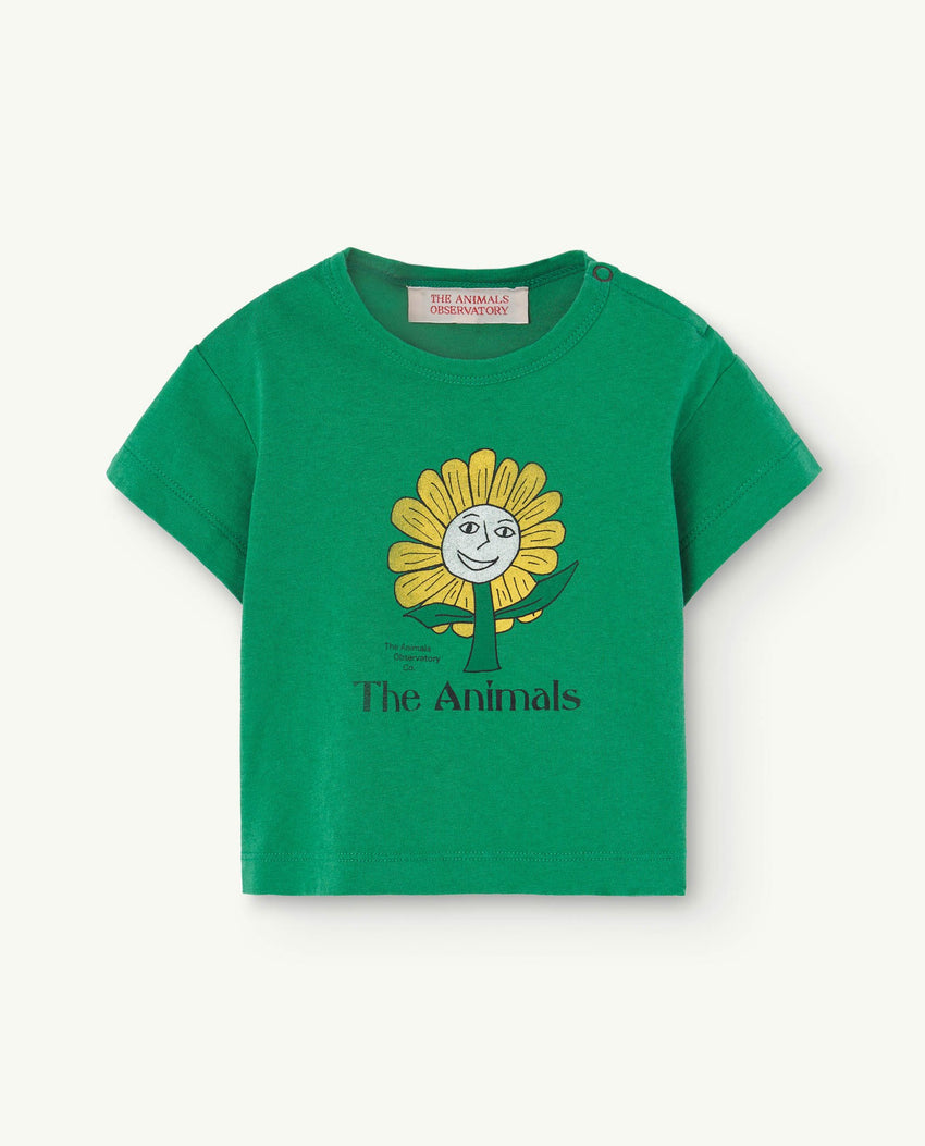 Green Rooster Baby T-Shirt PRODUCT FRONT