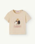 Beige Rooster Baby T-Shirt