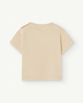 Beige Rooster Baby T-Shirt PRODUCT BACK
