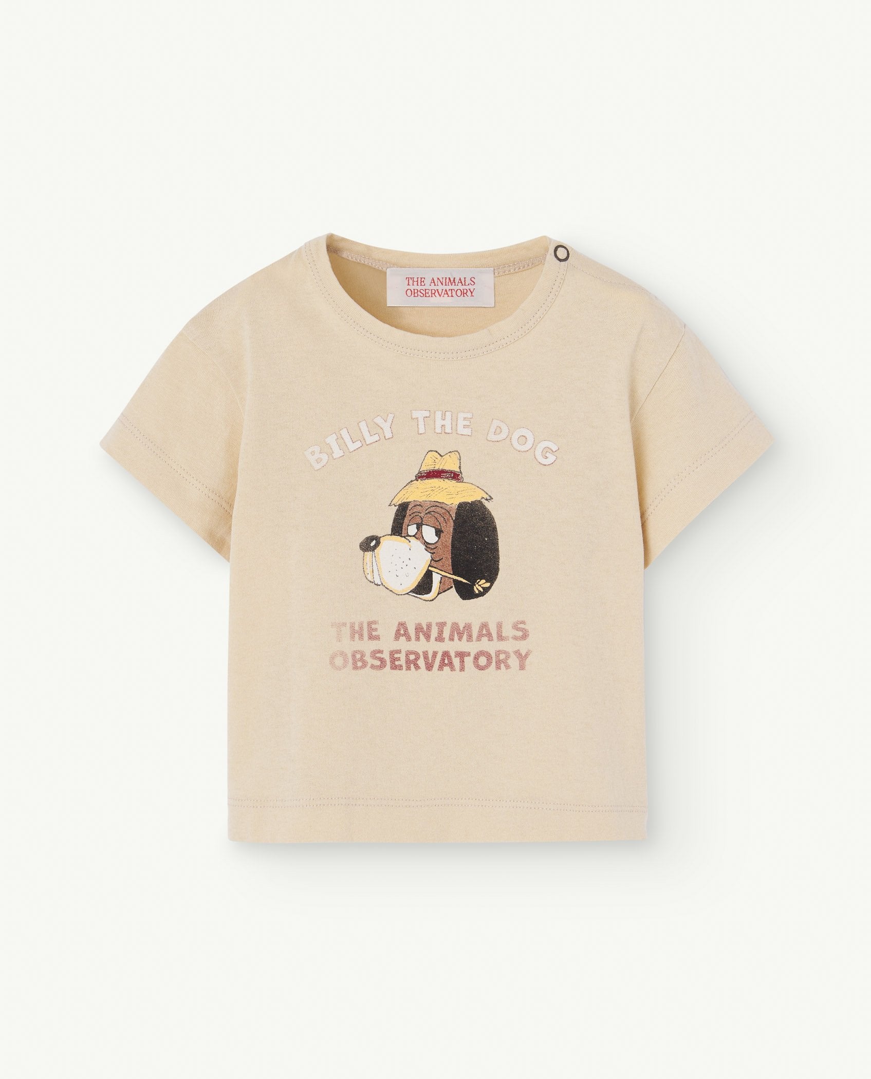 Beige Rooster Baby T-Shirt PRODUCT FRONT
