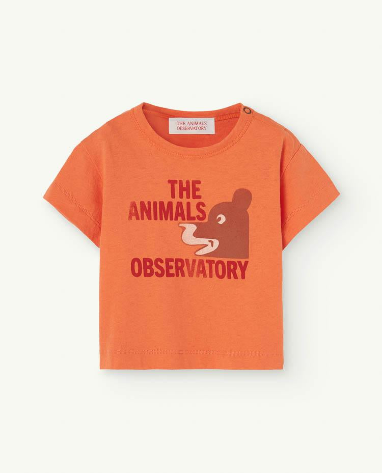Orange Rooster Baby T-Shirt COVER