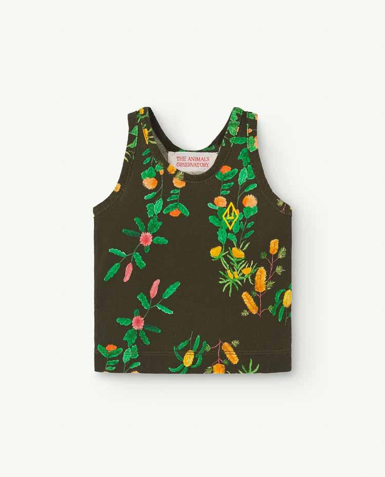Deep Brown Frog Baby Tank Top COVER