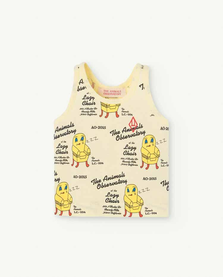 Soft Yellow Frog Baby Tank Top COVER