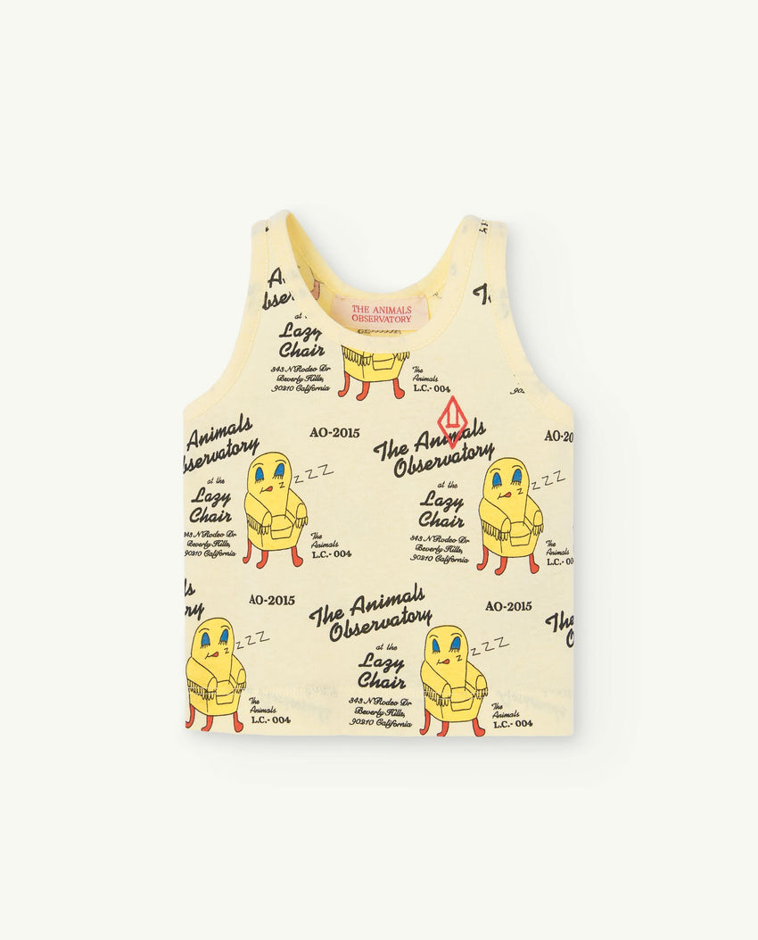 Soft Yellow Frog Baby Tank Top PRODUCT FRONT