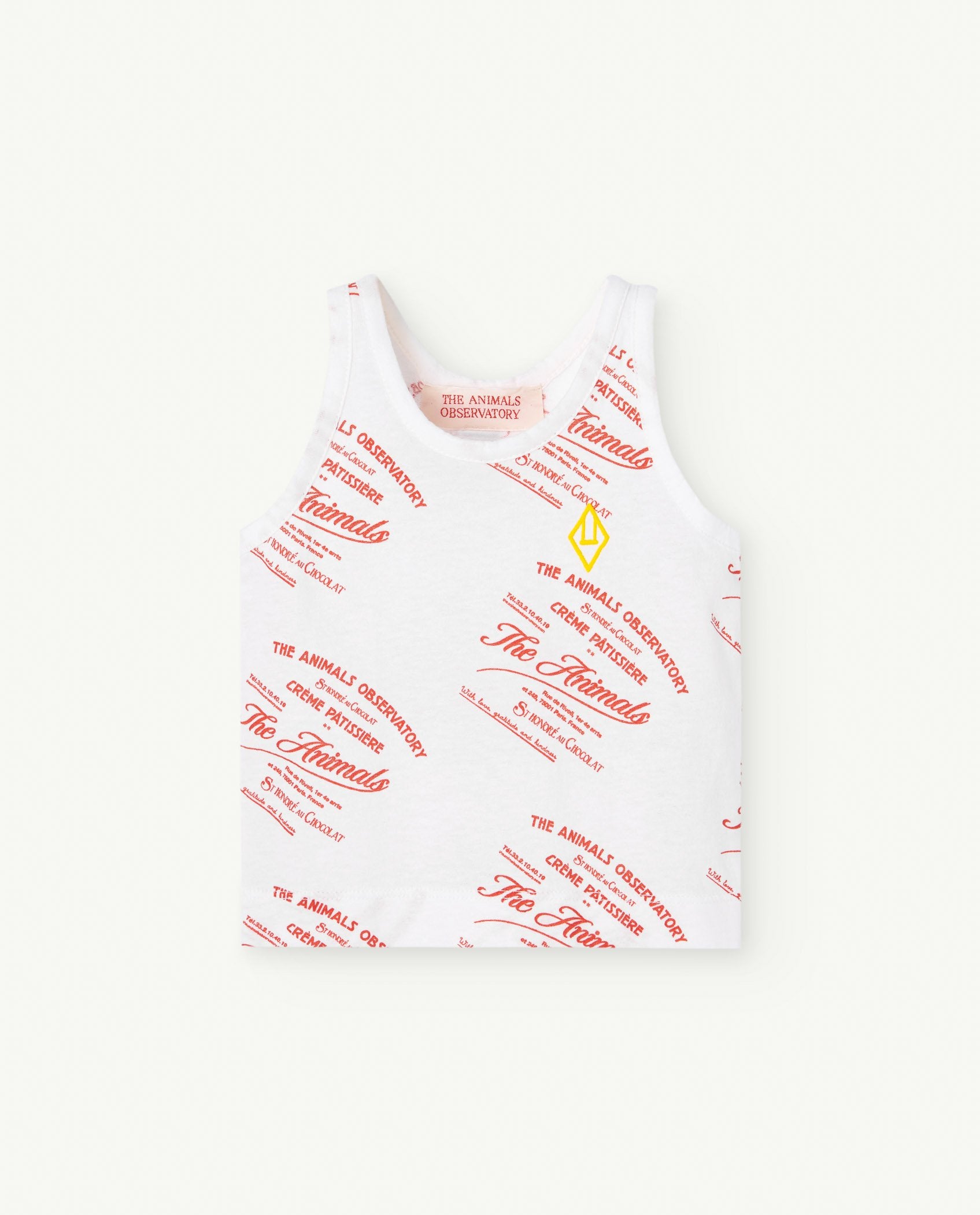 White Frog Baby Tank Top PRODUCT FRONT