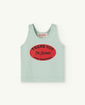 Turquoise Frog Baby Tank Top