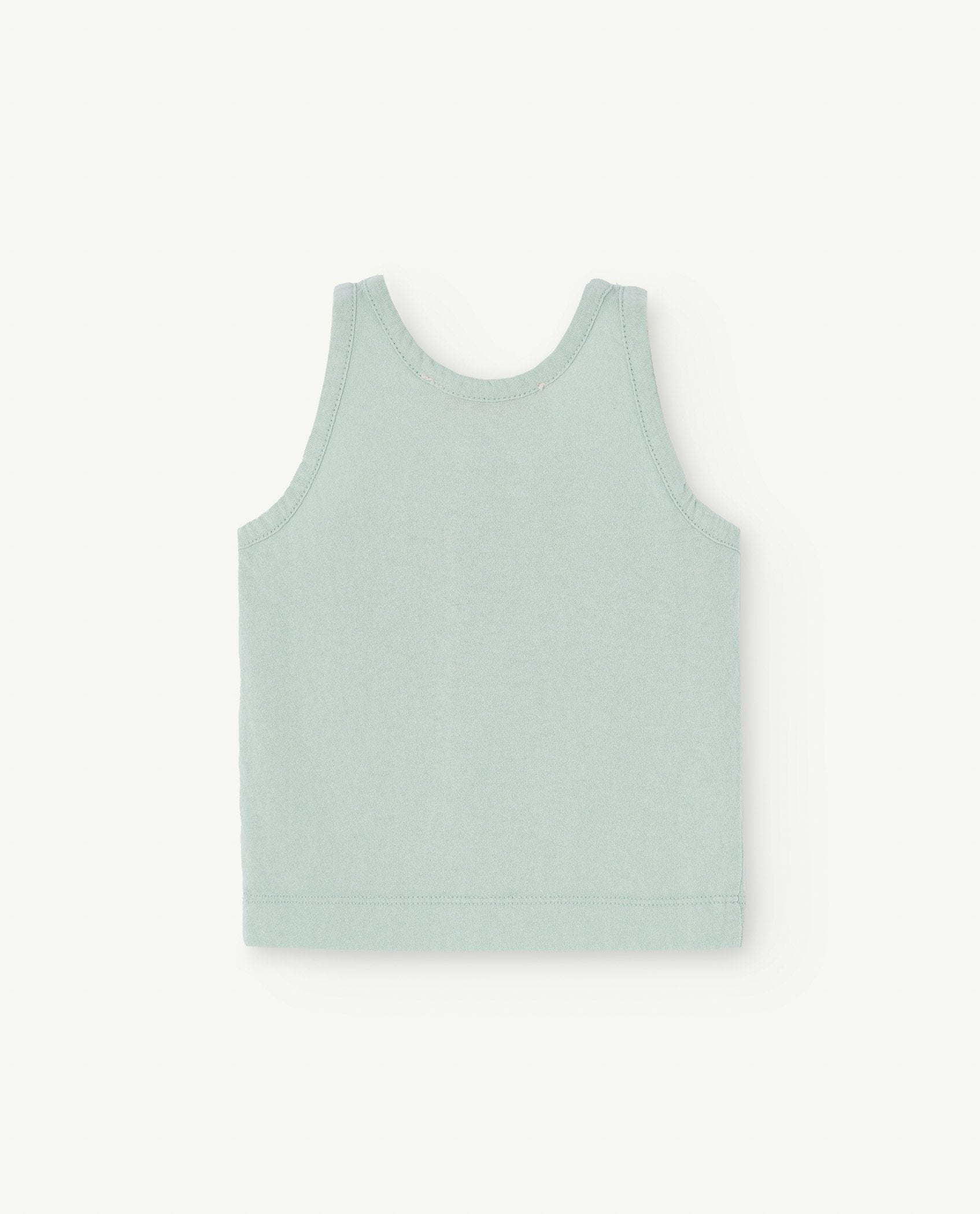 Turquoise Frog Baby Tank Top PRODUCT BACK
