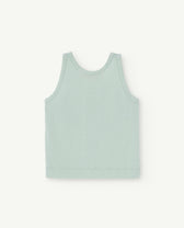 Turquoise Frog Baby Tank Top PRODUCT BACK