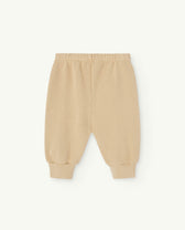 Beige Dromedary Baby Sweatpants PRODUCT BACK
