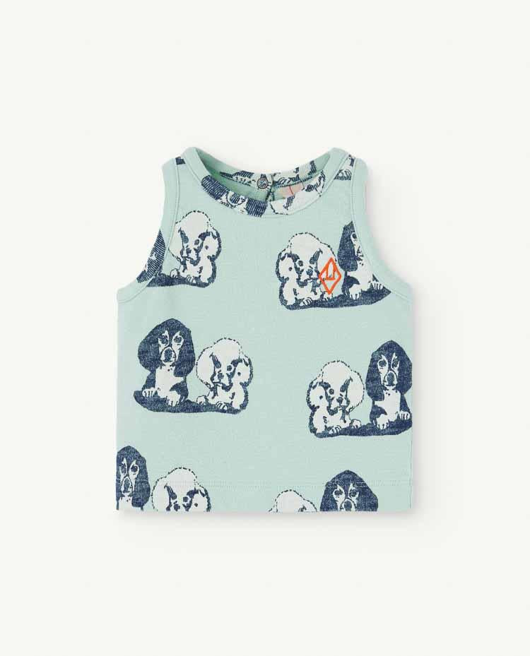 Turquoise Hyena Baby Tank Top COVER