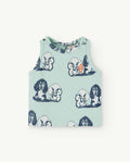 Turquoise Hyena Baby Tank Top