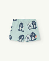 Turquoise Hedgehog Baby Shorts PRODUCT FRONT
