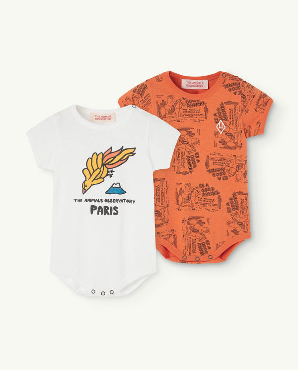 White Pack Chimpanzee Baby Bodysuit PRODUCT FRONT