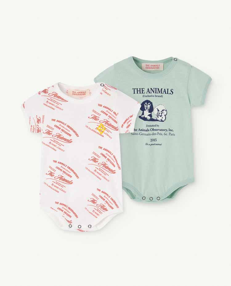 Turquoise Pack Chimpanzee Baby Bodysuit COVER