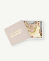 Soft Yellow Pack Turtle Baby Bodysuit PRODUCT SIDE