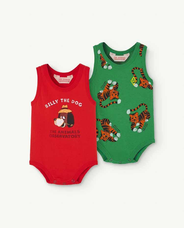 Red Pack Turtle Baby Bodysuit COVER