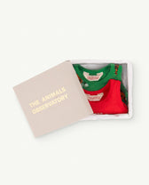 Red Pack Turtle Baby Bodysuit PRODUCT SIDE