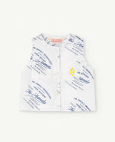 White Baboon Baby Sleeveless Shirt PRODUCT FRONT
