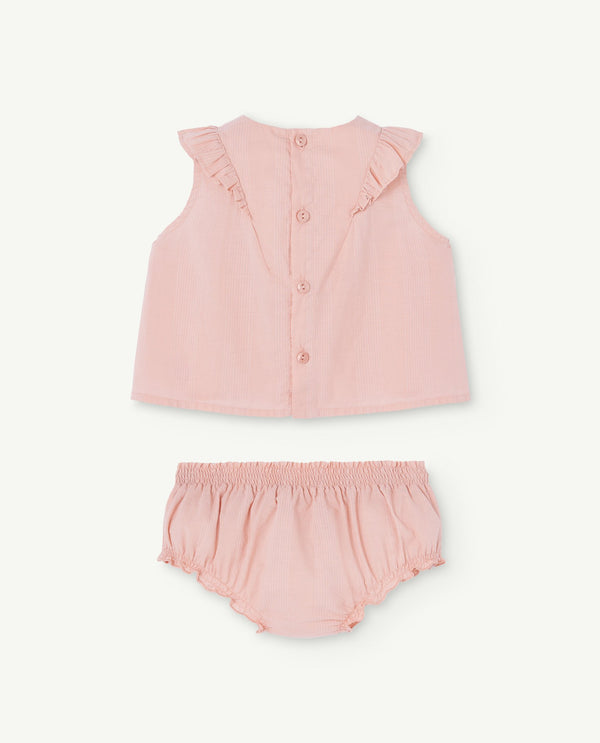 Pink Newt Baby Two Piece PRODUCT BACK