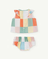White Newt Baby Two Piece PRODUCT BACK