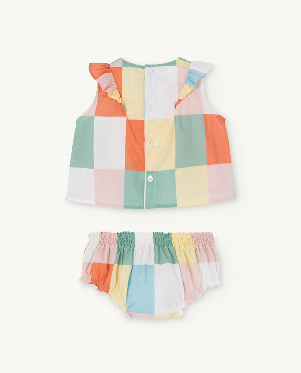 White Newt Baby Two Piece PRODUCT BACK