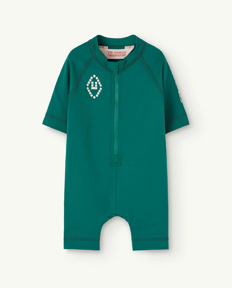 Green Caterpillar Baby Rash Guard Suit COVER
