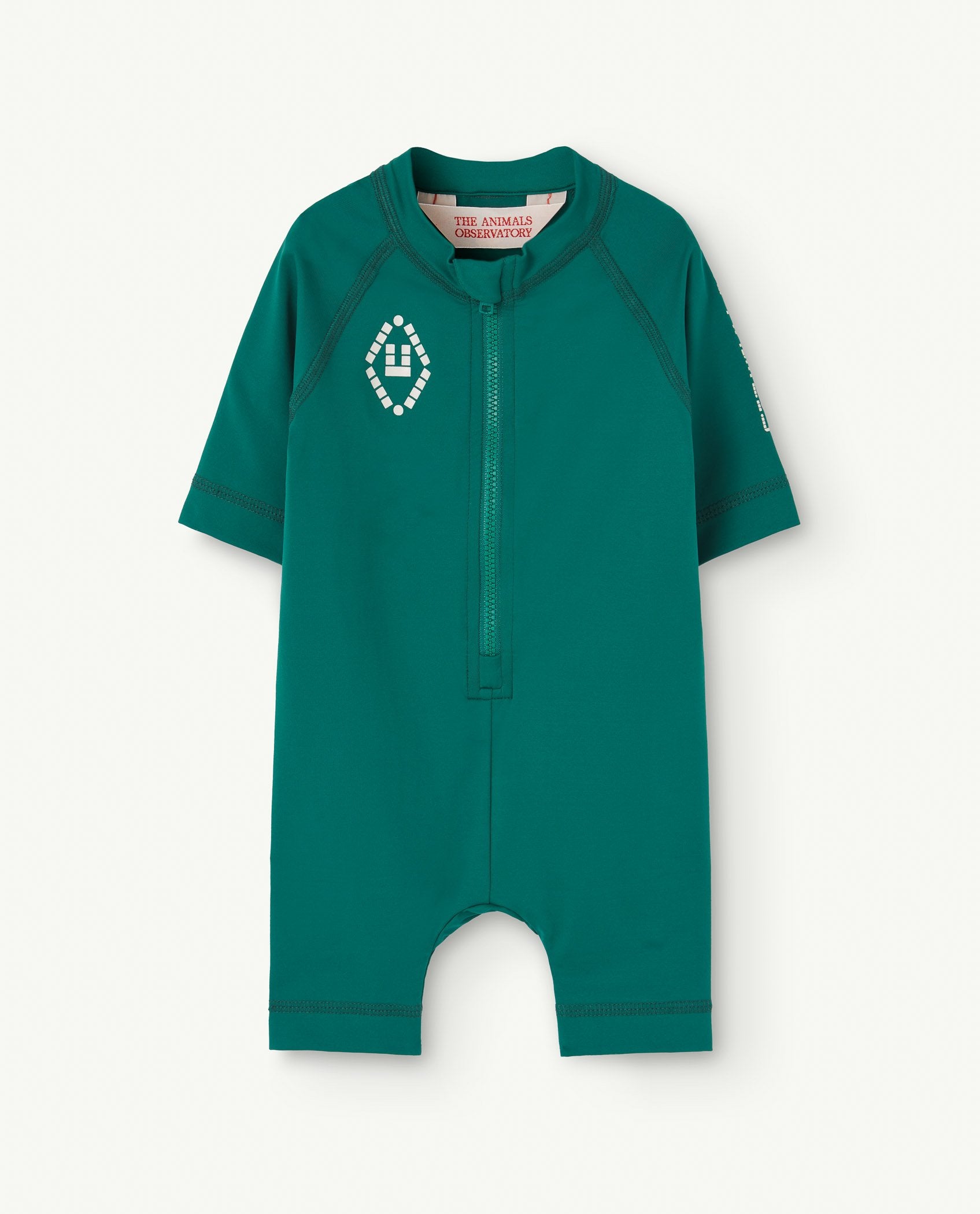 Green Caterpillar Baby Rash Guard Suit PRODUCT FRONT