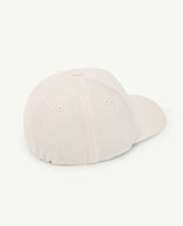 White Elastic Hamster Cap PRODUCT BACK