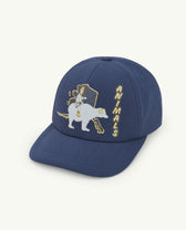 Navy Elastic Hamster Cap PRODUCT FRONT