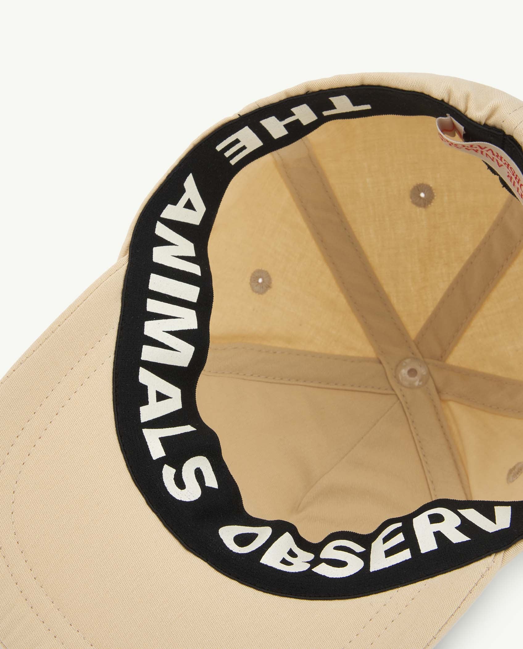 Beige Elastic Hamster Cap PRODUCT SIDE