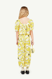 Soft Yellow Purse MODEL BACK