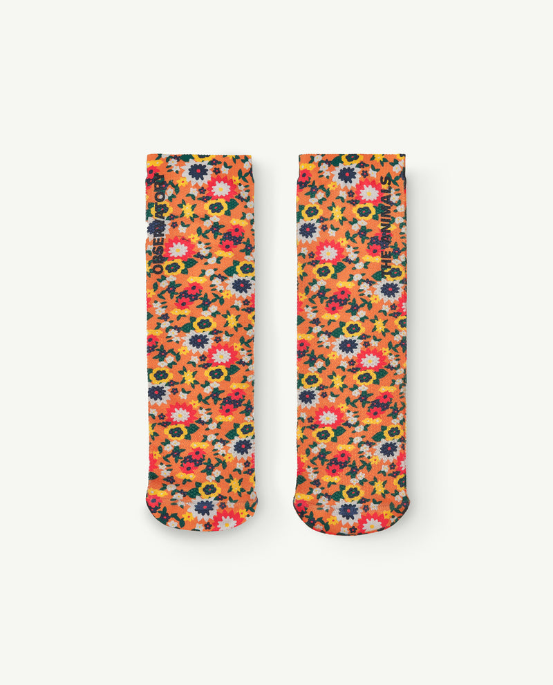 Orange Snail Socks