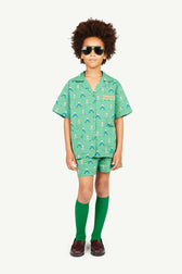 Green Worm Socks MODEL FRONT