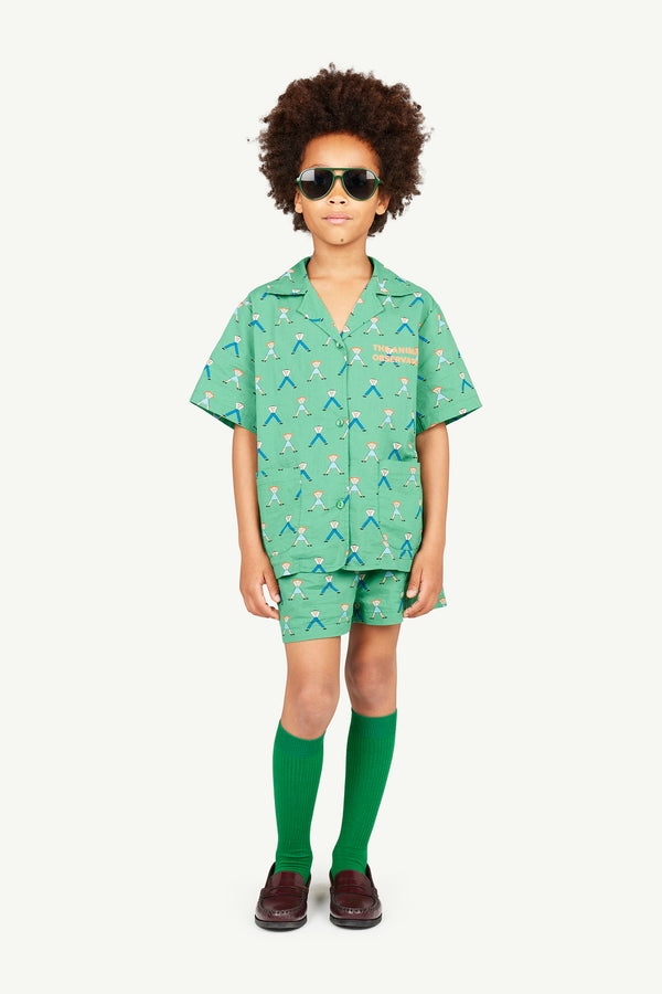 Green Worm Socks MODEL FRONT