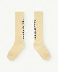 Soft Yellow Worm Socks