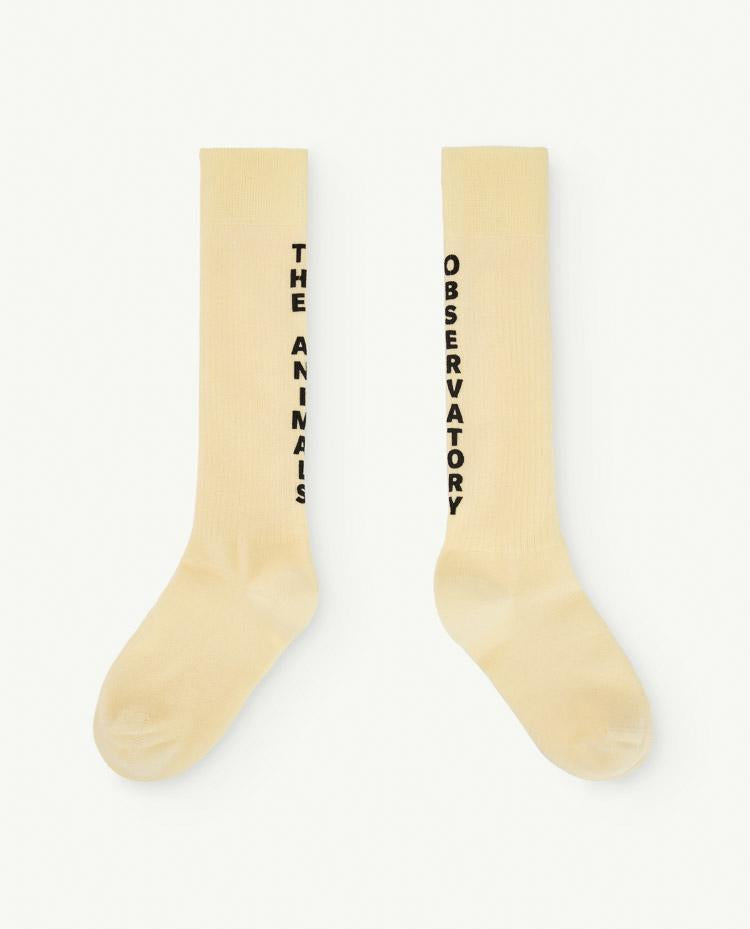 Soft Yellow Worm Socks COVER