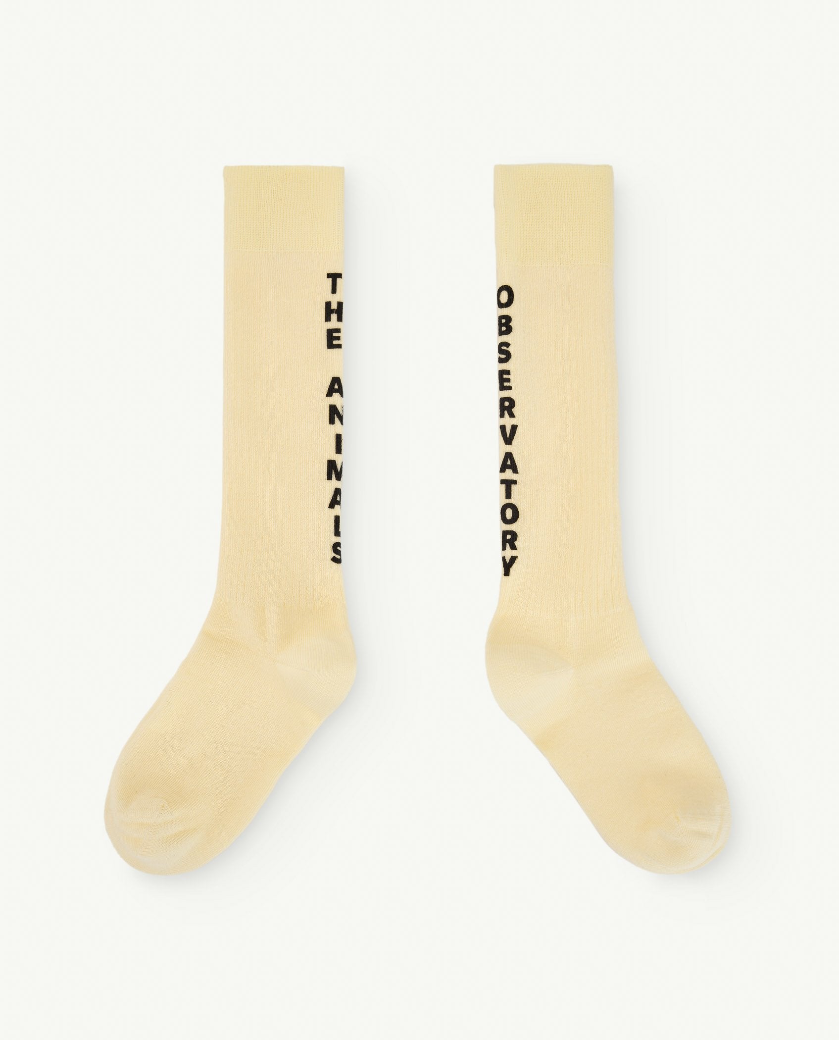 Soft Yellow Worm Socks PRODUCT FRONT