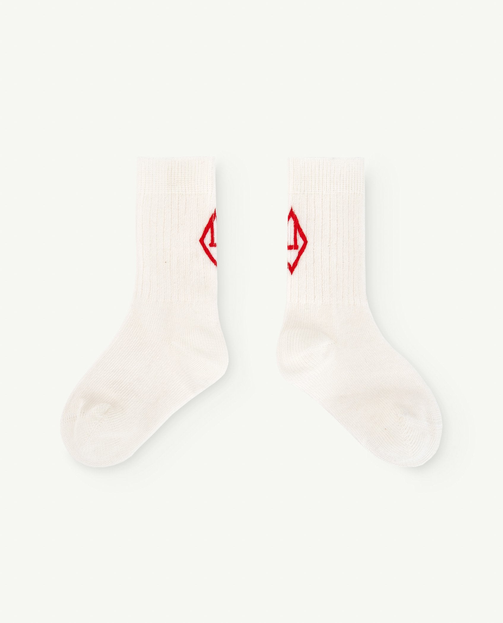 White Worm Baby Socks PRODUCT FRONT