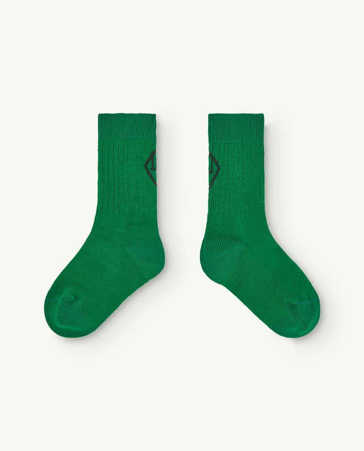 Green Worm Baby Socks COVER
